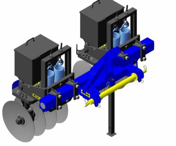 3D модель Борона (культиватор) дисковая лесная АГДЛ