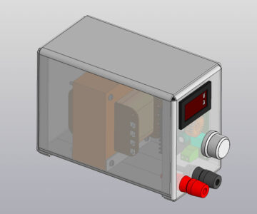 3D модель Блок питания с регулировкой напруги от 0,8 до 20В