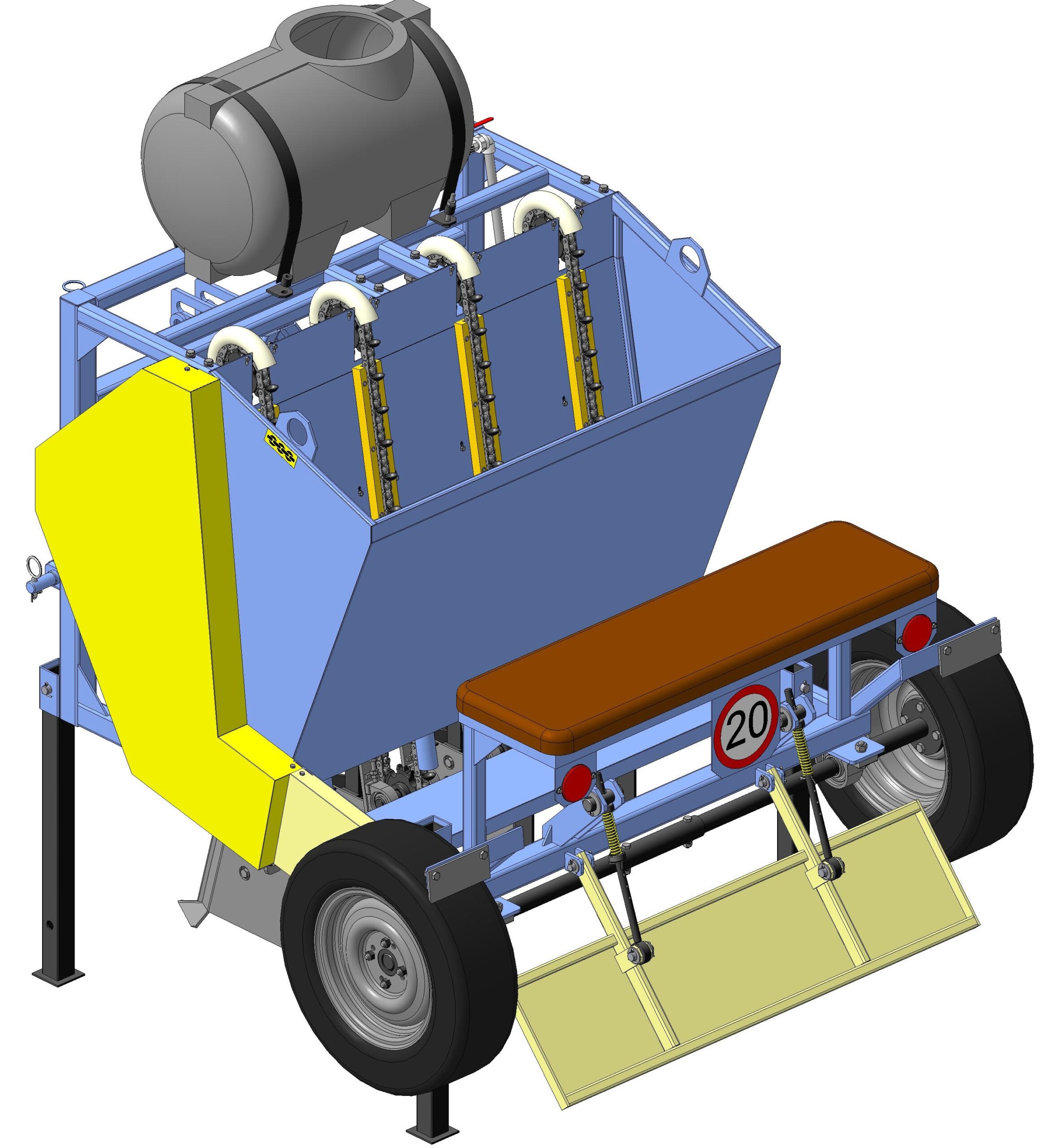 3D модель Сеялка чеснока СНЧ-4