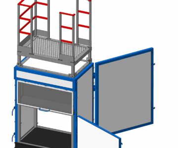 3D модель Площадка обслуживания 1610х3810х1110