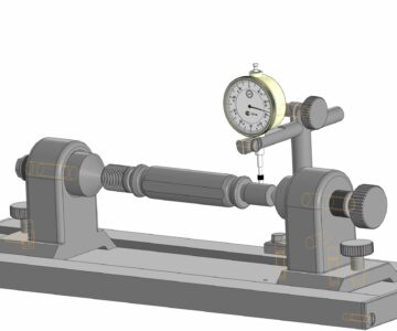 3D модель Контрольное приспособление для проверки радиального биения вала