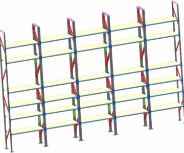 3D модель Стеллаж разборный для гаража