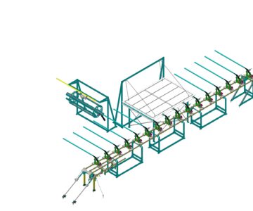 3D модель Линия окраски и сушки хоккейных клюшек