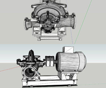 3D модель 3D Насосный агрегат Д 320-50