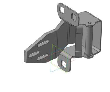 3D модель Петля автомобильная, дверная, скрытая.