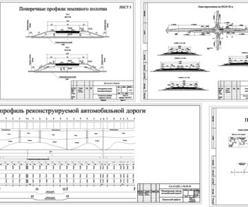 Чертеж Реконструкция участка автомобильной дороги -  Гомельская область