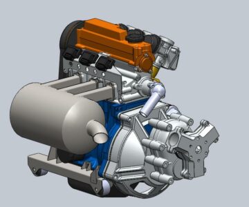 3D модель Винтомоторная установка(ВМУ) на базе двигателя Suzuki G-10