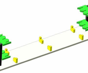 3D модель Стенд сборки промежуточной балки Б600 вагон-платформы