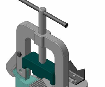 3D модель Тиски трубные 12-140