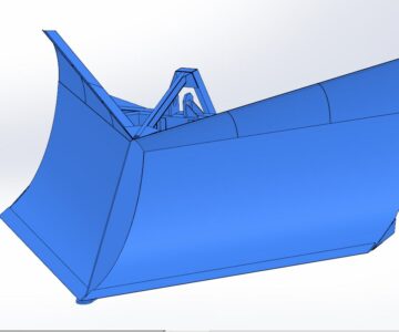 3D модель Клиновой отвал (Бабочка)