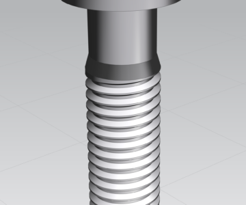 3D модель 3D модели винтов с цилиндрической головкой классов точности A и В ГОСТ 1491-80.