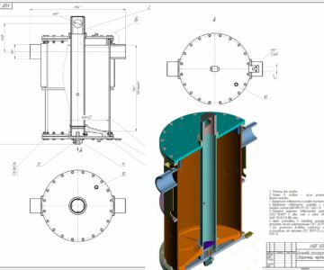 3D модель Цилиндр разгрузки одностороннего действия для вагонов-самосвалов