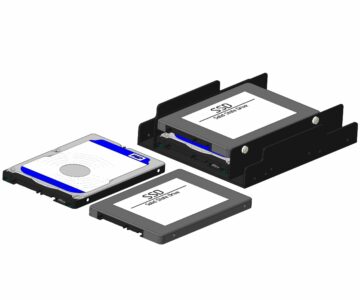 3D модель Накопители HDD и SSD с лотком