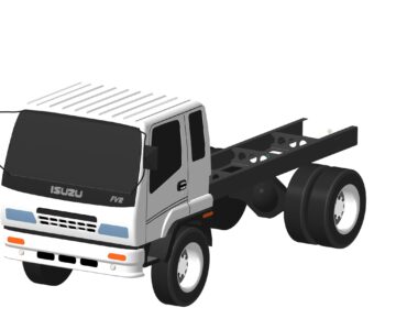 3D модель Шасси ISUZU FVR33G