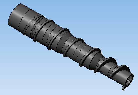 3D модель Ремонтный шнек экструдера ПВХ