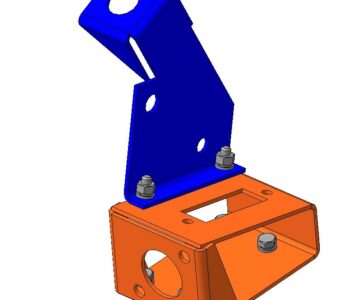 3D модель Кронштейн гидроручника ВАЗ 2107