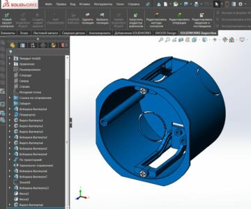 3D модель Подрозеткник 60мм ГК 3D модель Solidworks