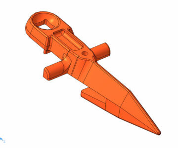 3D модель Палец КЗНМ Косилка КС-Ф 2,1Б