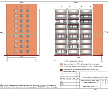 Чертеж Капитальный ремонт фасада многоквартирного жилого дома