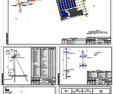 Чертеж Электроснабжение жилого городка ВЛ-10 кВ