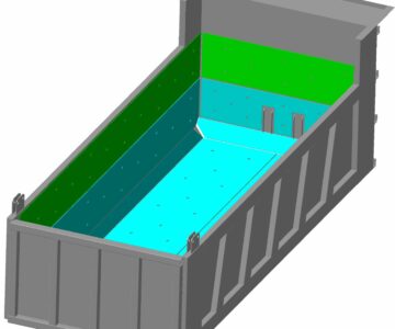 3D модель Футеровка кузова SHACMAN SX3258DR384