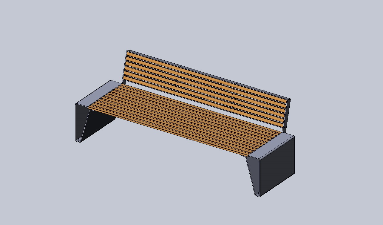 3D модель Лавочка 787х790.59х2316мм
