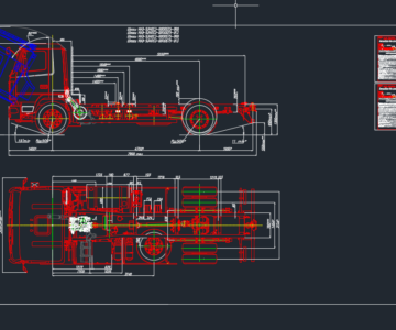 Чертеж Габаритный чертеж МАЗ-5340C3