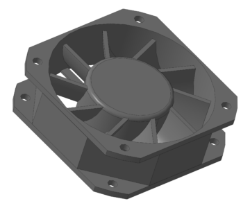 3D модель Вентилятор 0,71ЭВ-0,4-1-1270