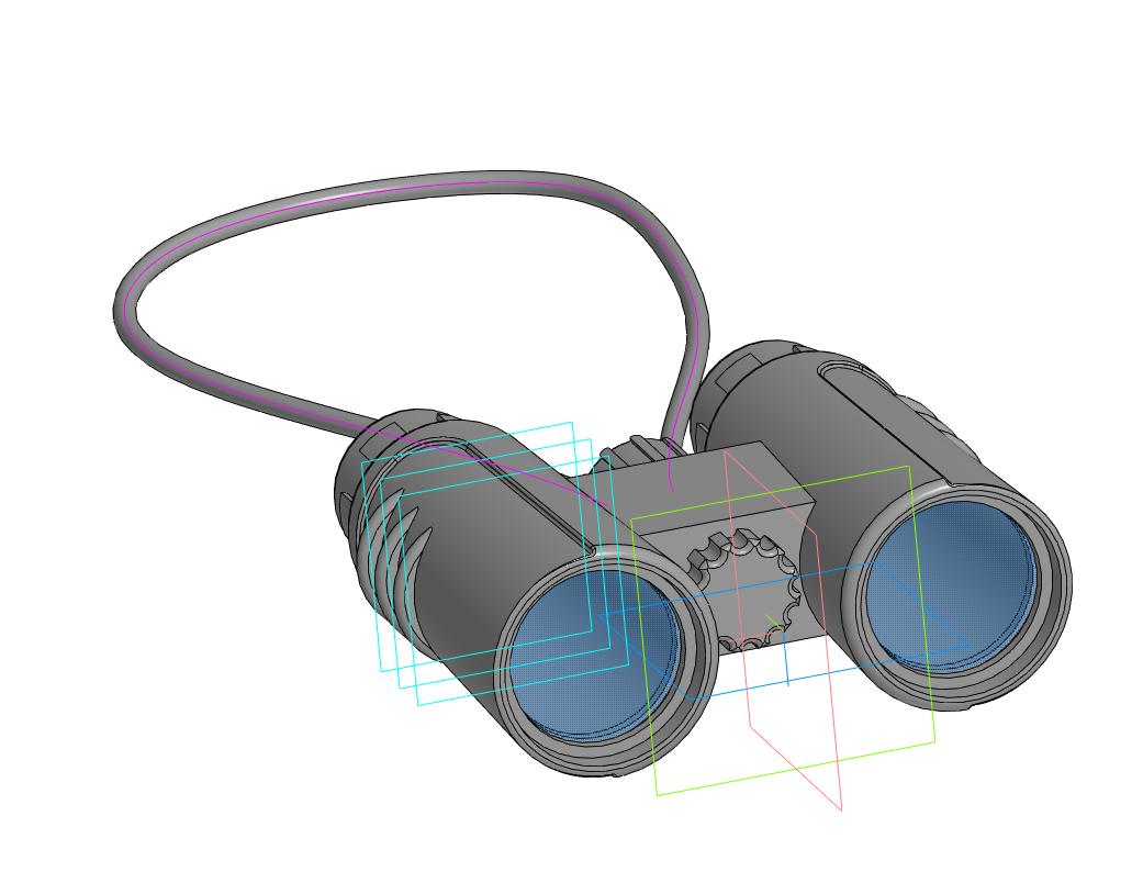 3D модель Бинокль