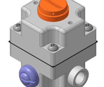 3D модель Регулятор давления чернил