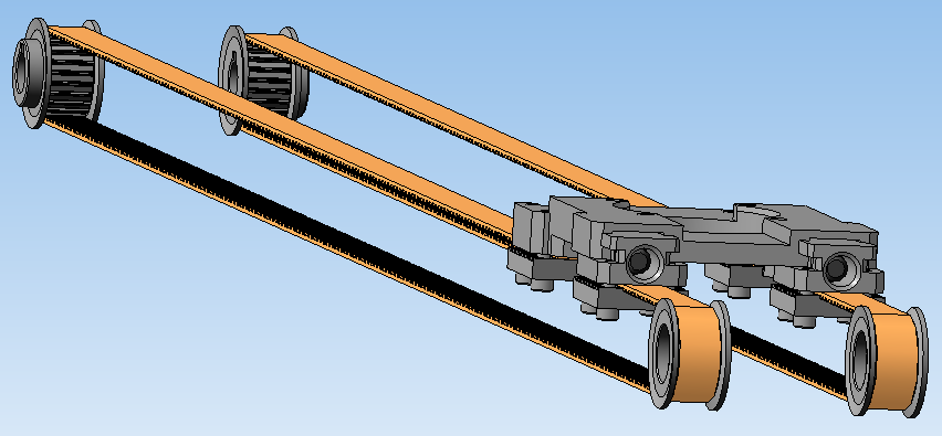 3D модель Система (устройство) натяжения зубчатых ремней