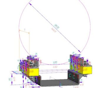 3D модель Опора 160х530-ОТС-100-А Т-ММ-26-15