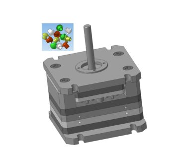 3D модель Пресс-форма для отливки мебельной заглушки сферической