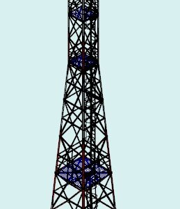 3D модель Башня сотовой связи высотой 39.9 м