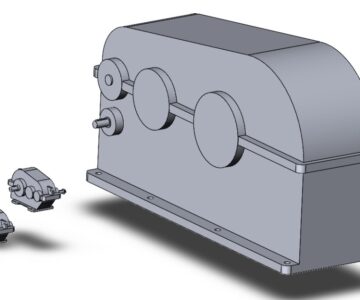 3D модель Редуктора РМ-350, ЦТ-2550-90