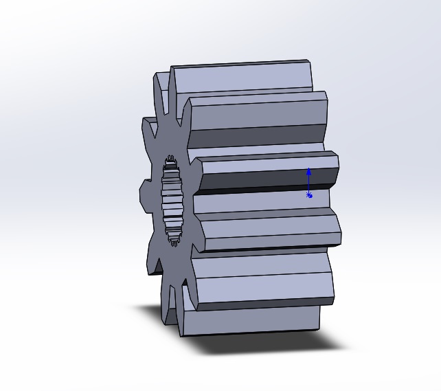 3D модель Шестерня соковыжималки шнековая Vitek VT-1602