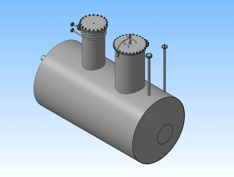 3D модель Емкость дренажная подземная ЕПП 12,5-2000-1300-3