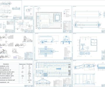 Чертеж Совершенствование механизации трудоемких процессов на молочно-товарной ферме с модернизацией выгрузного транспортера ИСРК-12