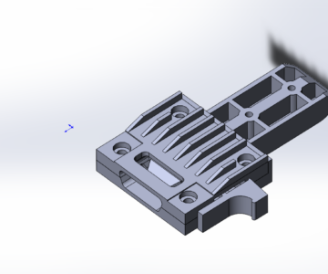 3D модель Защелка на полку багажника (nissan expert/avenir)