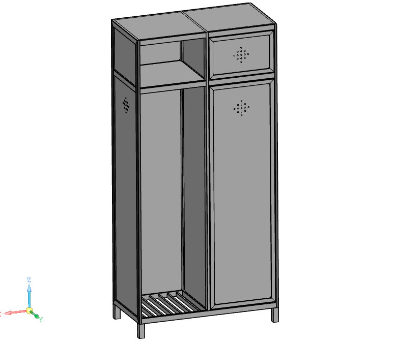 3D модель Шкаф 2100х1000х500