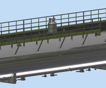 3D модель Аппарат емкостной ГЭЭ-1-1-200-1,0-2-Т-И в сборе с площадкой обслуживания