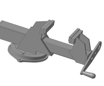 3D модель Тиски из швеллера самостоятельно