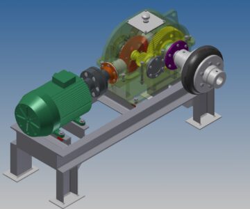 3D модель Привод конвейера 410 Н*м