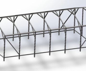 3D модель Каркас теплицы 3000х6000х1945