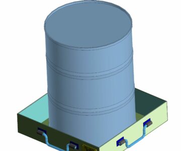 3D модель Поддон для хранения бочек ПДБ-01