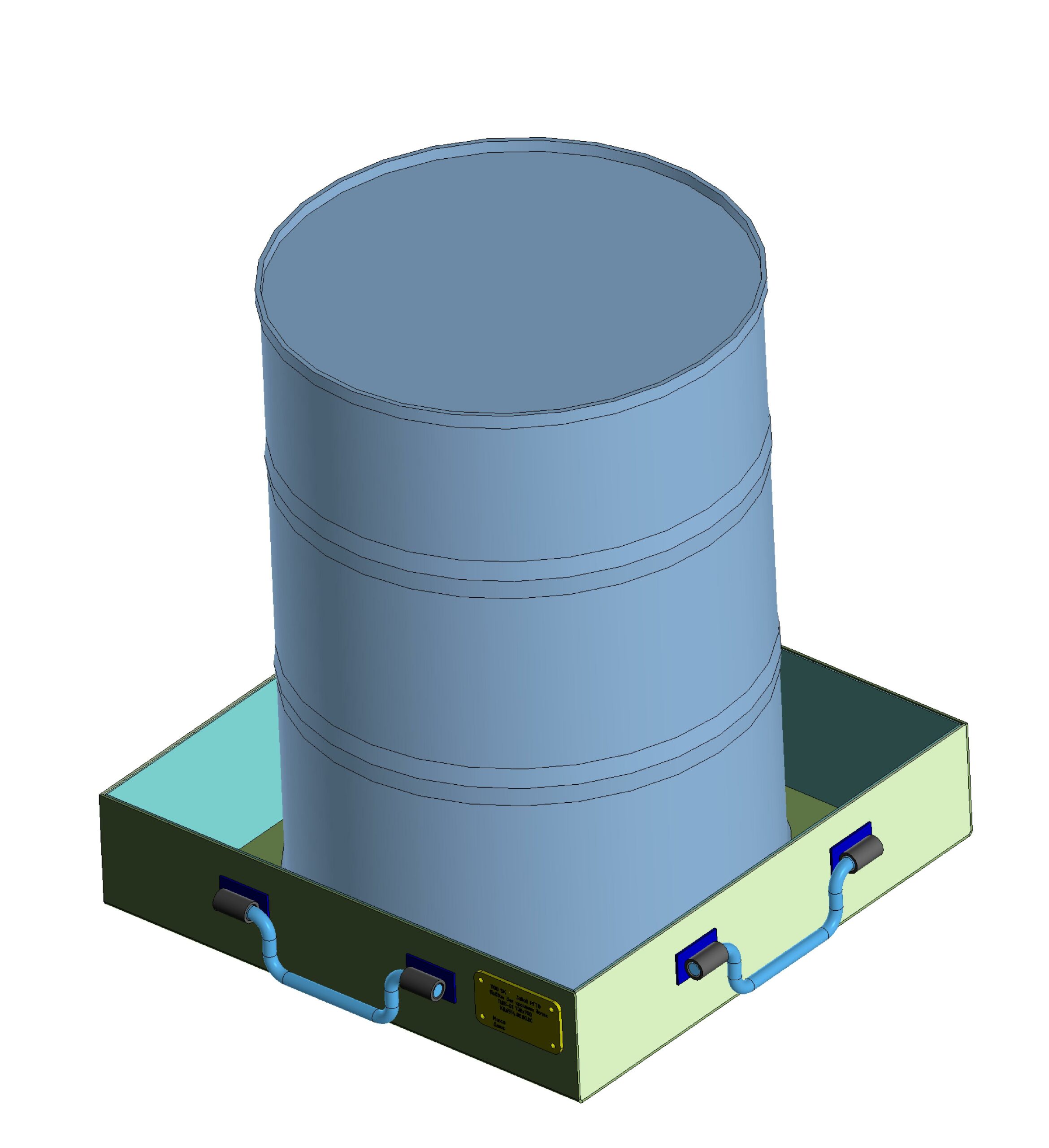 3D модель Поддон для хранения бочек ПДБ-01