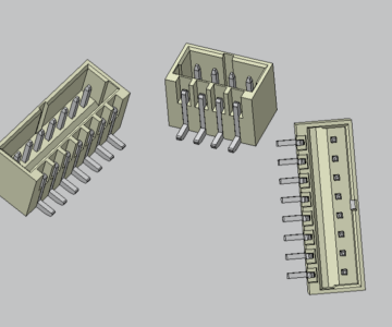 3D модель Соединители на плату (PCB)