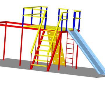 3D модель Детский спортивно развлекательный комплекс