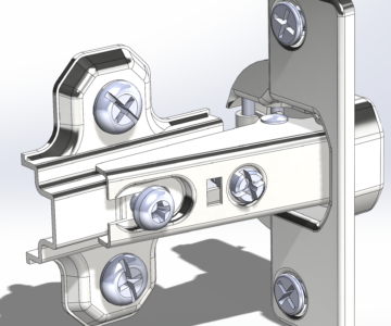 3D модель Петля накладная Hettich