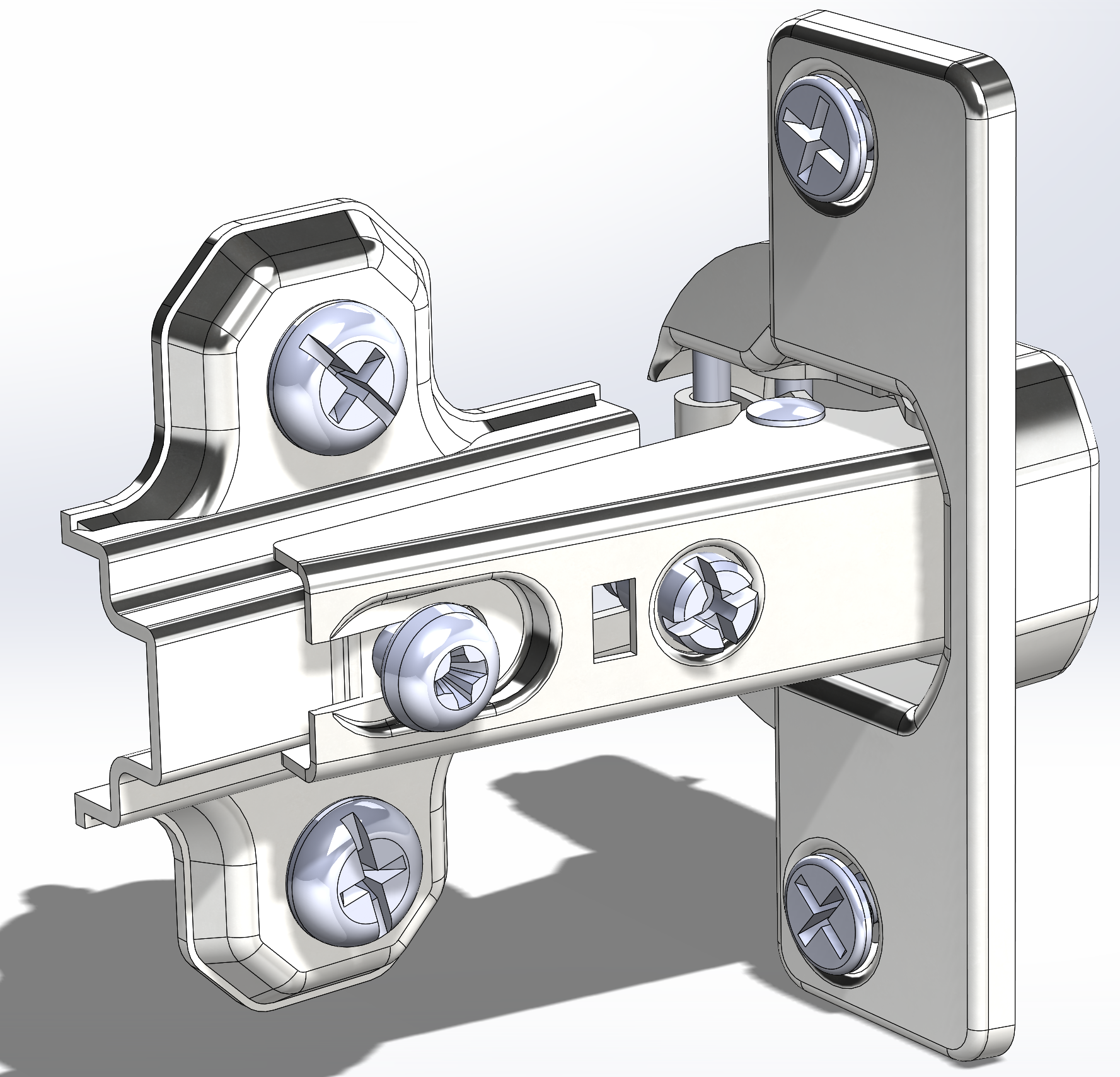 3D модель Петля накладная Hettich